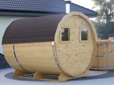 Sauna i balia drewniana - realizacja